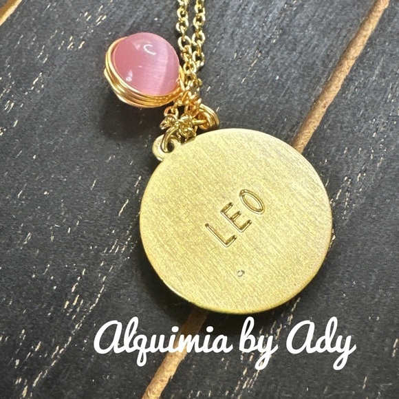 Alquimia by Ady Gold and Pink Leo Necklace - Picture 1 of 2